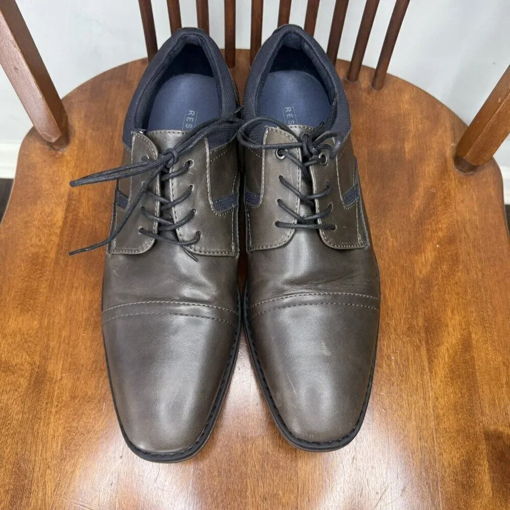 Restoration Men’s Oxford Lace Up Shoes Size 13 Dress Shoes Brown